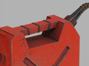 Two canisters lowpoly PBR 3D Model