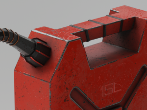 Two canisters lowpoly PBR Modello 3D