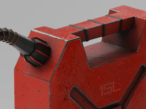 Two canisters lowpoly PBR 3D Model