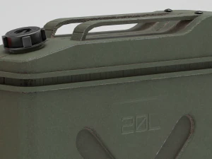 Two canisters lowpoly PBR 3D Model