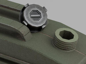 Two canisters lowpoly PBR Modello 3D