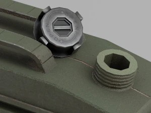 Two canisters lowpoly PBR 3D Model
