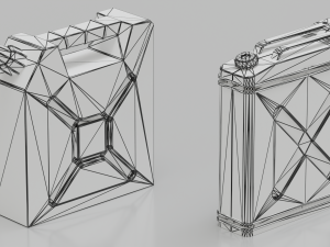 Two canisters lowpoly PBR Modello 3D