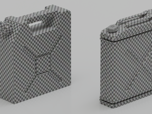 Two canisters lowpoly PBR Modello 3D