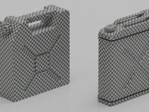 Two canisters lowpoly PBR 3D Model