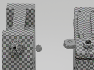 Two canisters lowpoly PBR Modello 3D