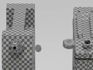 Two canisters lowpoly PBR 3D Model