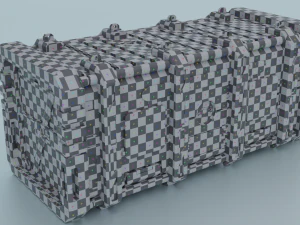 Sci-fi container lowpoly PBR 3D Model