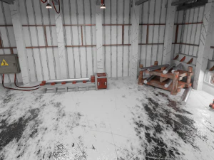 Warehouse interior Render scene 3D Model
