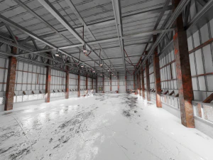 Warehouse interior Render scene 3D Model