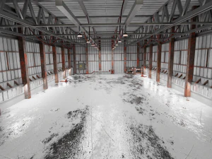 Warehouse interior Render scene 3D Model