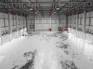 Warehouse interior Render scene 3D Model