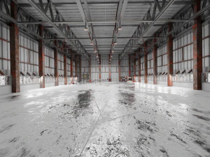 Warehouse interior Render scene 3D Model