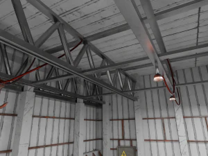 Warehouse interior Render scene 3D Model