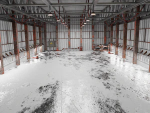 Warehouse interior Render scene 3D Model