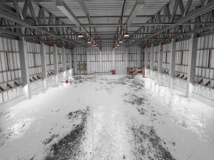 Warehouse interior Render scene 3D Model