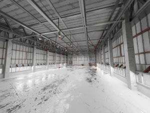 Warehouse interior Render scene 3D Model
