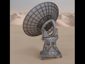 Big Satellite Dish 3D Model