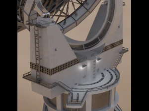 Big Satellite Dish 3D Model