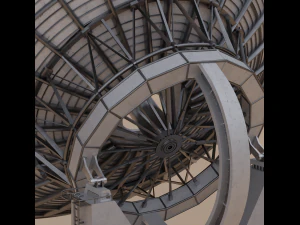 Big Satellite Dish 3D Model