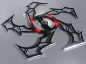Sci-fi shuriken lowpoly PBR 3D 模型
