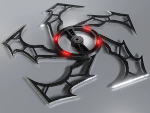 공상 과학 수리검 대표성 PBR 3D 모델