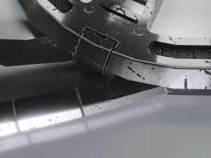 Sci-fi shuriken lowpoly PBR 3D Model