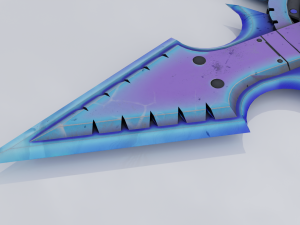 Sci-fi shuriken lowpoly PBR 3D Model