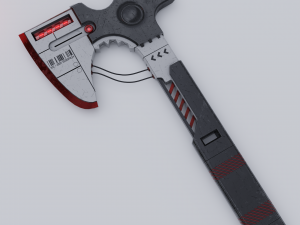 Sci-fi axe lowpoly PBR 3D 模型