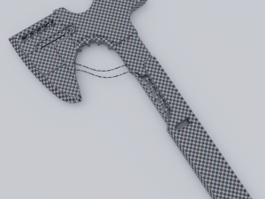 Sci-fi axe lowpoly PBR 3D Model