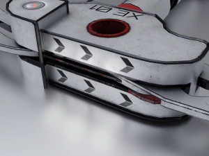 Piccone fantascientifico lowpoly PBR Modello 3D