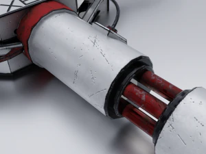 Piccone fantascientifico lowpoly PBR Modello 3D