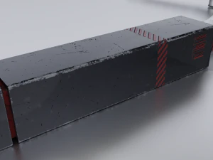 Piccone fantascientifico lowpoly PBR Modello 3D