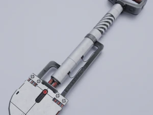 Pá de ficção científica lowpoly PBR Modelo 3D Modelo 3D
