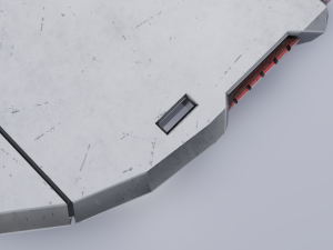 3D Sci-fi shovel lowpoly PBR 3D Model