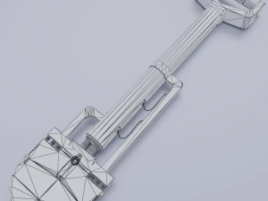 3D Sci-fi shovel lowpoly PBR 3D Model