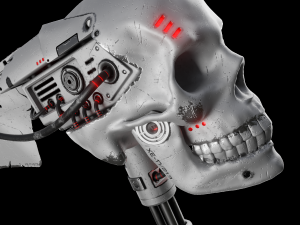 Mechanical sci-fi scythe 3D Модель