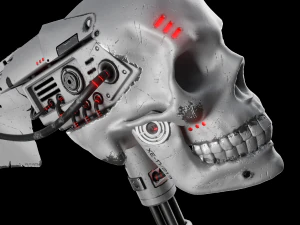 Mechanical sci-fi scythe 3D Model