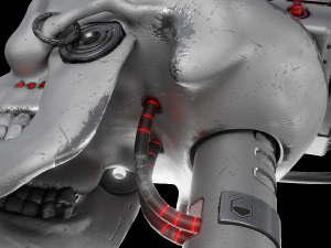 Mechanical sci-fi scythe 3D Модель