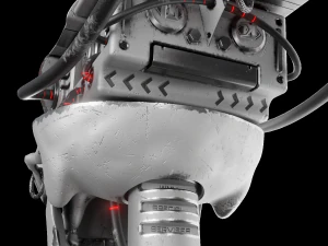 Mechanical sci-fi scythe 3D Model