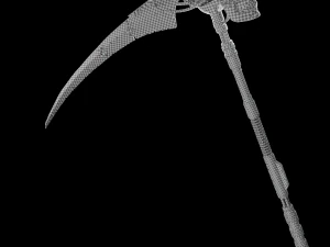Mechanical sci-fi scythe 3D Model