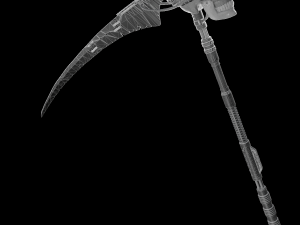 Mechanical sci-fi scythe 3D Модель