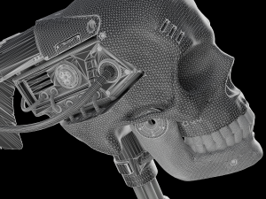 Mechanical sci-fi scythe 3D Модель