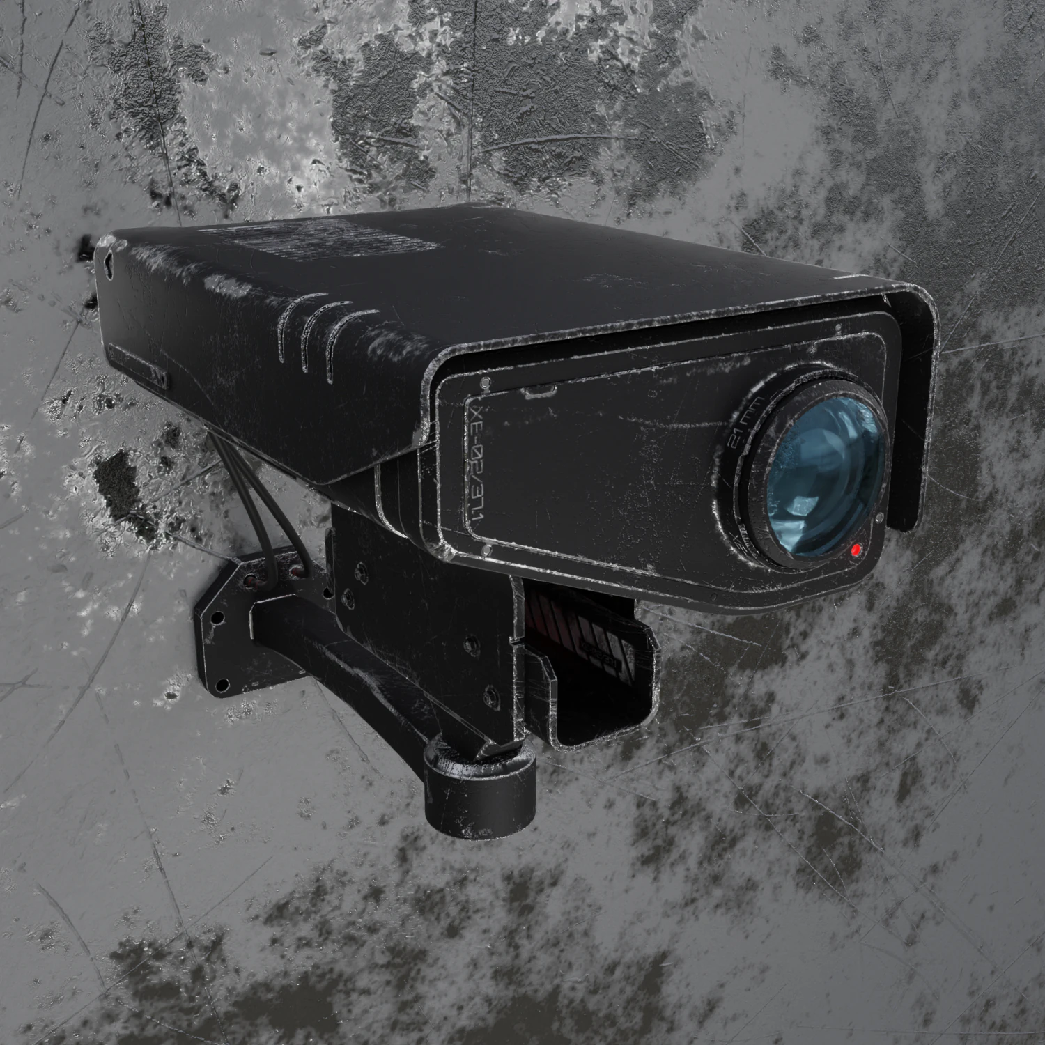 Sci-fi Camera 3D Model .c4d .max .obj .3ds .fbx .stl .blend 