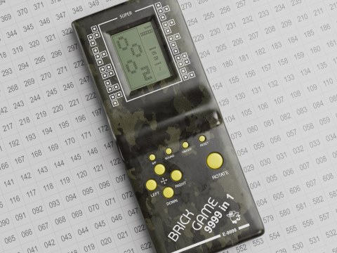 Brick Game 9999 in 1 Modelo 3D
