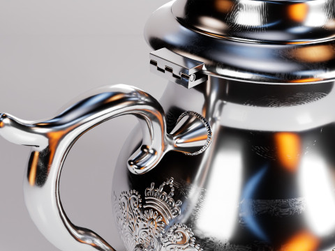 Moroccan Teapot Berrad 3Dモデル