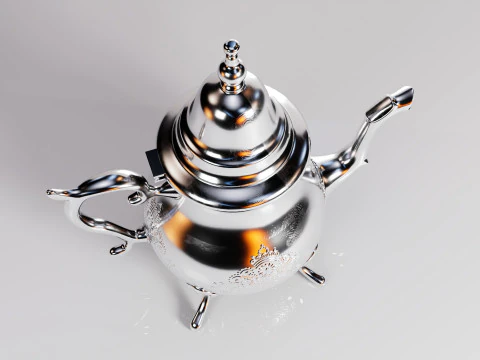 Moroccan Teapot Berrad 3D Model