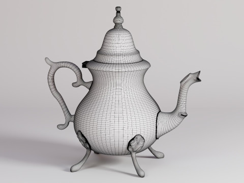 Moroccan Teapot Berrad 3Dモデル