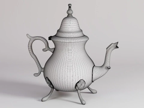 Moroccan Teapot Berrad 3D Model