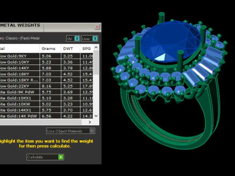 Ruby gemstone an daimond ring 3D Model